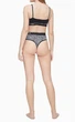 Трусики стрінги Calvin klein ck one з високою посадкою чорно-білі S - изображение 3