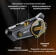 Беспроводная мотогарнитура GOOC C50 Bluetooth-гарнитура для шлема с мягким микрофоном и Bluetooth 5.3 + аксессуары, черная (95247291) - изображение 4