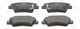 Колодки тормозные дисковые задние HYUNDAI ACCENT IV (RB) 10-, ACCENT IV Saloon (RB) 10- (572629CH) CHAMPION Champion (572629CH) - изображение 1
