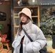 Панама зимова з еко хутра (барашик, овчина ) молочного кольору - изображение 5