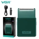Электробритва VGR V-376 GREEN шейвер, Профессиональный шейвер-электробритва, Портативная бритва - изображение 1