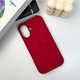 Защитный чехол-накладка Silicone Full Case AA Open Cam для Apple iPhone 16 Maroon (FullOpeAAi16-35) - изображение 4