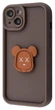 Чохол Мультяшний З Підставкою Pretty Case iPhone 13 Bear X Brown - зображення 1
