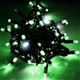 Уличная гирлянда нить профессиональная светодиодная Green 200 led 180 зеленых и 20 вспышек на елку дерево дом окно улицу яркая новогодняя хэллоуин внешняя морозостойкая линейная лед - изображение 2