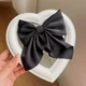 Бант для волосся на заколці бантик заколка шпилька Honey Fashion Accessories чорний (12-292) - изображение 1