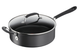 Patelnia Tefal Hard Titanium Pro z pokrywką czarna 28 cm (3168430330788) - obraz 1