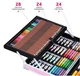 Набор для детского творчества и рисования Painting Set 145 предметов Розовый - изображение 6