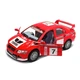 Дитяча металева машинка Mitsubishi Lancer Evolution VII WRC іграшкова колекційна масштабна залізна авто модель іграшка для дітей гоночна Мітсубісі Лансер ралі відкриваються червона 12.5 см - зображення 3