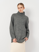 Свитер вязаный зимний теплый женский Piazza Italia 01349-1655 L/XL Grey Melange (2001349002043) - изображение 1