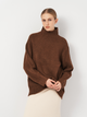 Свитер вязаный зимний теплый женский Piazza Italia 01349-71617 L/XL Brown Tobacco (2001349003040) - изображение 1