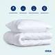 Подушка IDEIA 50x70 - Standart Plus Готель стьобаний на блискавці білий - зображення 5