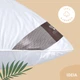 Подушка Air Dream Premium IDEIA 50*70 см чохол з внутрішньою подушкою на блискавці, антиалергенна білий - зображення 9