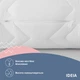 Подушка IDEIA 70x70 - Nordic Comfort Plus стеганная на молнии белая - изображение 7