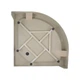 Поддон душевой Lidz KAPIELKA ST80x80x14 низкий полукруглый 800x800 мм для ванной комнаты поддон для душа (600130) - изображение 7