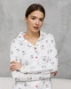 Жіноча піжама зі штанами Интерлок кошеня Nicoletta Family look мама донька 96779в XL білий - зображення 2