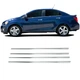 Нижние молдинги стекол (нерж) Sedan, Carmos - Турецкая сталь для Chevrolet Aveo T300 2011-2020 гг - изображение 3