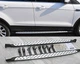 Боковые пороги OEM-V2 (2 шт., алюминий) для Ford Kuga/Escape 2013-2019 гг - изображение 3