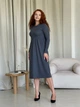 Платье в рубчик длинное осеннее женское Merlini Донато 700001390 2XL-3XL Серое (700001390_3) - изображение 11