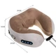 Массажная подушка для шеи Soulima 19554 — Массажер-рогалик с эффектом памяти Memory Foam, USB-зарядка, подогрев - изображение 3