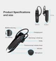 Блютуз гарнитура New Bee , long life battery Black NB-B41-RU-BK-Bag - изображение 2