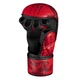 Рукавички для тайського боксу Muay Thai APEX L/XL червоні з тигром веганські для тренувань і змагань з капою - зображення 4