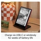 Электронная книга Kindle Paperwhite Signature Edition 2024 Metallic Jade, 32GB, без рекламы, 7 HD E Ink Carta дисплей, антибликовое покрытие, подсветка, сенсорный экран, Bluetooth/Wi-Fi, защита от влаги, 300 dpi, зелёная - изображение 4