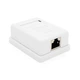 Розетка RITAR FTP 8P8C RJ45 1 порт Cat-6 накладная белая - изображение 1
