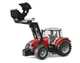 Машинка Bruder Трактор Massey Ferguson 7624 з фронтальним навантажувачем 1:16, 03047 - зображення 4