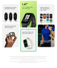 Фітнес-браслет смарт-годинник Xiaomi Mi Smart Band 9 Active Black BHR9444GL - зображення 6