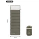 Спальник з капюшоном Naturehike LD350 CNK2300SD016, темно-зелений - зображення 4