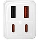 Сетевое зарядное устройство Baseus GaN6 Pro Fast Charger 2C+2U 65W + кабель Type-C to Type-C 100W (20V/5A) 1m (P10162701213-00) Moon White - изображение 5