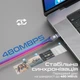 Кабель Promate Lucidline-CC120 USB-C to USB-C 100W Power Delivery 1.2 м Navy (lucidline-cc120.navy) - изображение 3