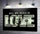 Картина ArtPoster 100 доларів: All we need is love 50x36 см Модуль №1 (005635) - зображення 1