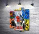 Модульная картина Kaws Персонаж Kaws на плакаті поп-арт 80x114 см Модуль №3 (005623) - зображення 1