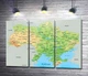 Модульная картина Загальна фізична карта України 60x42 см Модуль №2 (003798) - зображення 1