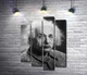 Модульная картина Портрет геніального фізика Альберта Ейнштейна (Albert Einstein) 80x109 см Модуль №3 (003371) - зображення 1