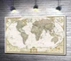 Картина ArtPoster Карта мира от National Geographic в пастельных оттенках 50x33 см Модуль №1 (000483) - изображение 1