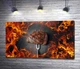 Картина ArtPoster Стейк з мармурової яловичини в кільці вогню 50x29 см Модуль №1 (003920) - зображення 1