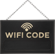 Крейдяна дошка Atmosphera Wifi Code чорна 35 x 22 см (3560231632229) - зображення 1