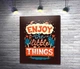 Картина Позитивний напис: "Enjoy the Little Things" 81x100 см Модуль №1 (004142) - зображення 1