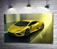 Картина Золотий автомобіль Lamborghini Huracan 60x38 см Модуль №1 (004375) - зображення 1