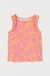 Майка H&M 110 116см розово оранжевый 507806192 - изображение 1