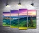 Модульная картина Утреннее солнце светит на склоны зеленых гор 80x59 см Модуль №3 (002690) - изображение 1