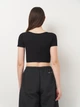 Футболка женская Zara 7901/800 XS/S Черная (07901800800100) - изображение 2