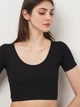 Футболка женская Zara 7901/800 XS/S Черная (07901800800100) - изображение 4