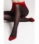 Колготки в цветочный узор SAPPHIRE 40 - Giulia - SAPPHIRE 40 - 2-S - Nero/Salsa - изображение 1