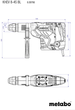 Комбінований перфоратор Metabo KHEV 8-45 BL, пластиковий кофр (600766500) - зображення 3