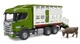Игровой набор Bruder Грузовик Scania Super 560R для перевозки животных с коровой 1:16, 03548 - изображение 1