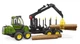 Машинка Bruder Харвестер John Deere 1210E со стволами деревьев и краном 1:16, 02133 - изображение 3