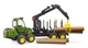 Машинка Bruder Харвестер John Deere 1210E со стволами деревьев и краном 1:16, 02133 - изображение 4